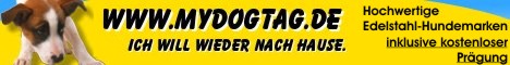 Exklusive Edelstahl-Hundemarke mit Prägung